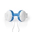 Nedis on-ear kinderhoofdtelefoon | blauw/wit | 1,2 meter