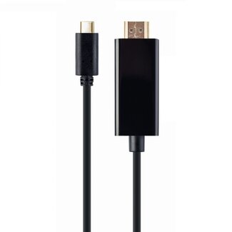 Cablexpert USB-C - HDMI 4K 30Hz kabel | zwart | 1,8 meter