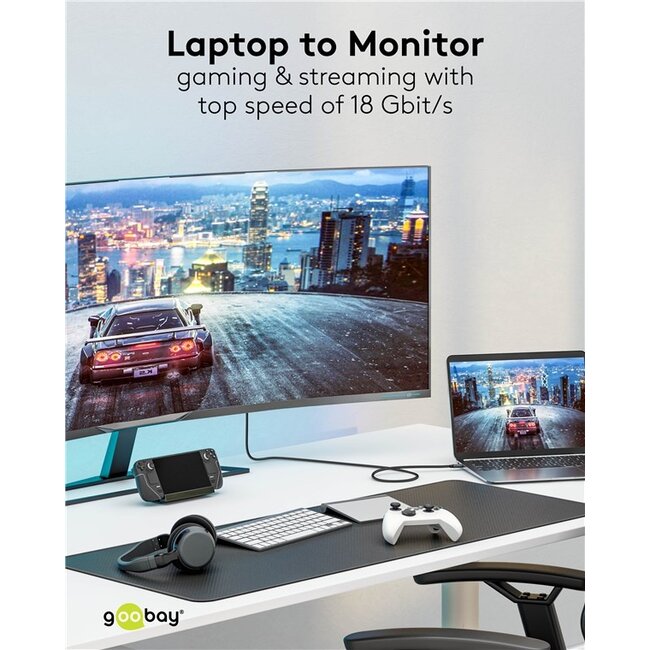 Goobay USB-C - HDMI 4K 60Hz kabel | 2 meter