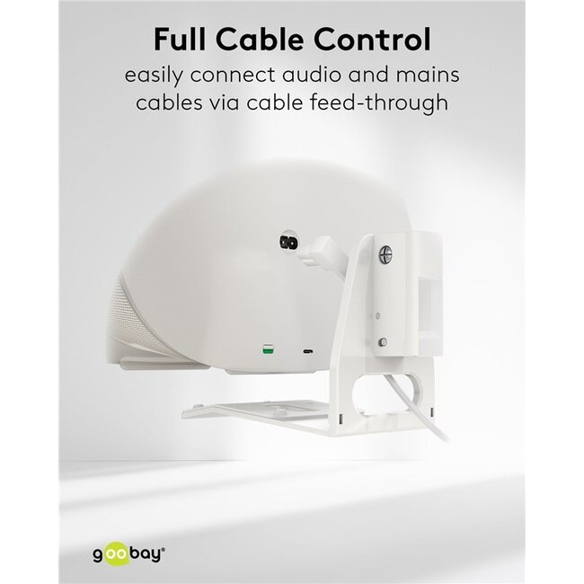 Goobay muurbeugel set voor Sonos Era 300 | full motion | wit
