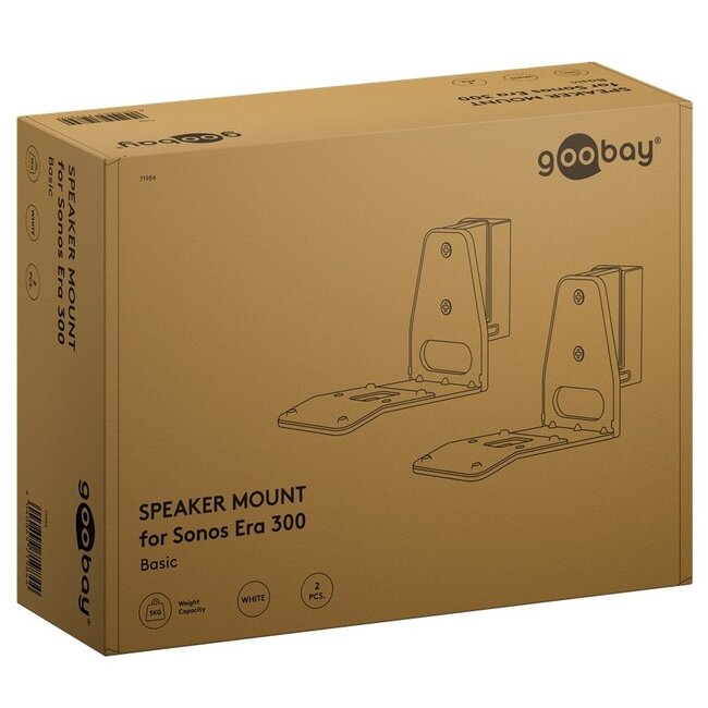 Goobay muurbeugel set voor Sonos Era 300 | full motion | wit