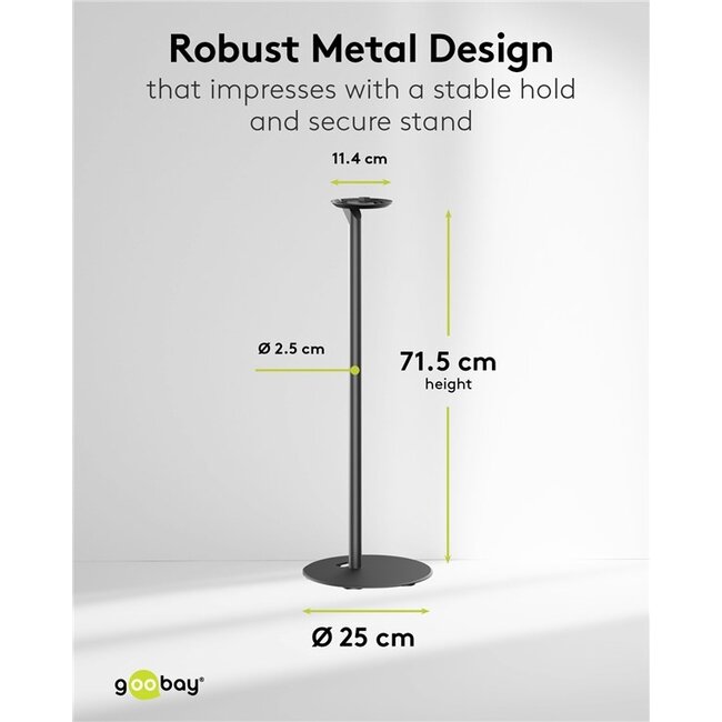 Goobay statief set voor Sonos Era 100 | zwart