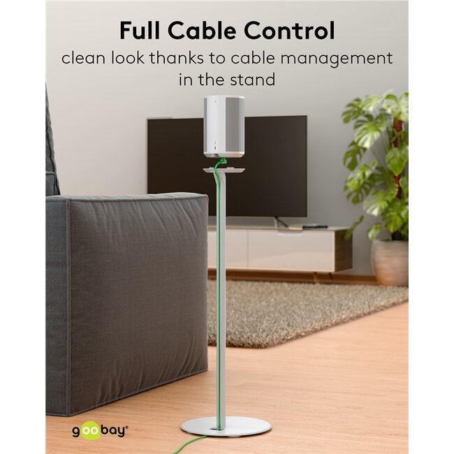 Goobay statief set voor Sonos Era 100 | wit