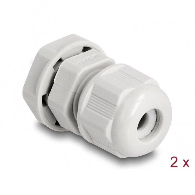 Kabelwartel | M12 | 3-6,5 mm | EX | IP68 | grijs | 2 stuks