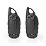Nedis walkie talkie set | 2 handsets | tot 3 km