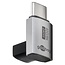 Goobay USB-C haakse adapter | boven/beneden (lang) | USB4 40 Gbps | PD 240W | 8K 60Hz | aluminium