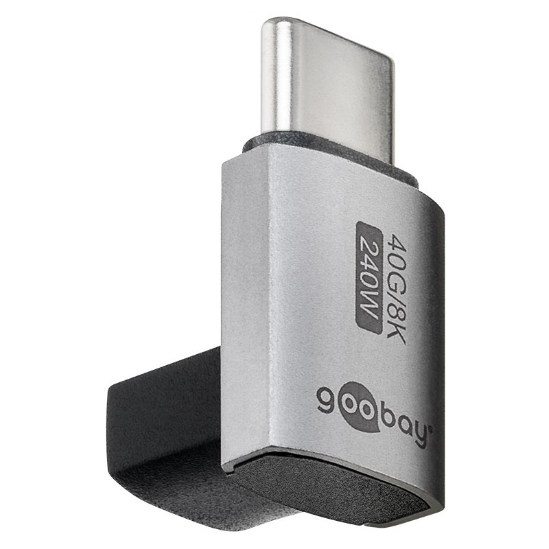 Goobay USB-C adapter | male/female | verticaal | kort | 90 graden adapter - 9550433