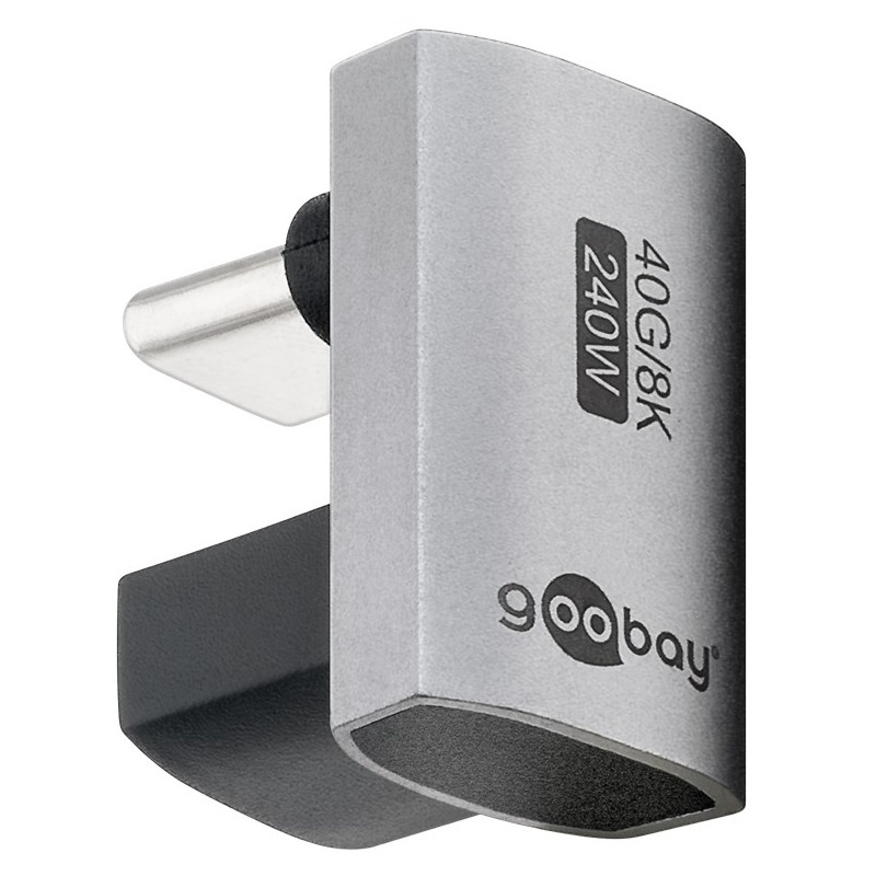Goobay USB-C adapter | male/female | U vorm | 180 graden adapter - 9550436