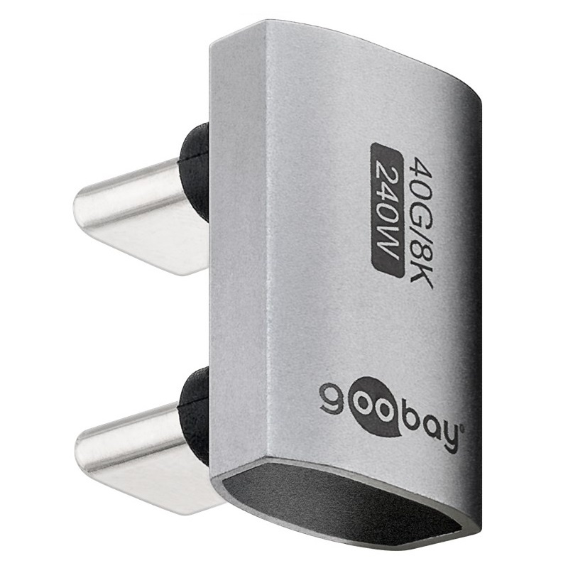 Goobay USB-C adapter | male/male | U vorm | 180 graden adapter - 9550437