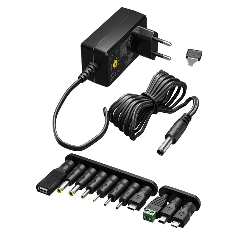 Goobay Universal Power Supply 3 V - 12 V, Max. 7,2 W |