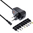 InLine universele voedingsadapter | 3-12V | 12W | 8 pluggen