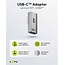 Goobay USB-C haakse adapter | links/rechts (gedraaid) | USB4 40 Gbps | PD 240W | 8K 60Hz | aluminium