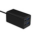 4-poorts 65 W GaN USB PowerDelivery snellader, zwart