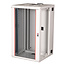 ROLINE 19-inch wandbehuizing Pro 20 U, 600x600 BxD tweedelig draaibaar grijs