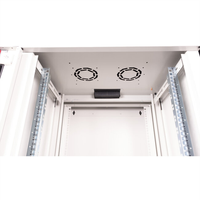 ROLINE 19-inch wandbehuizing Pro 20 U, 600x600 BxD tweedelig draaibaar grijs