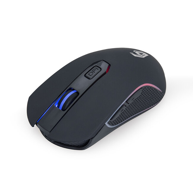 6-knops draadloze RGB gaming muis ''Firebolt'', oplaadbaar