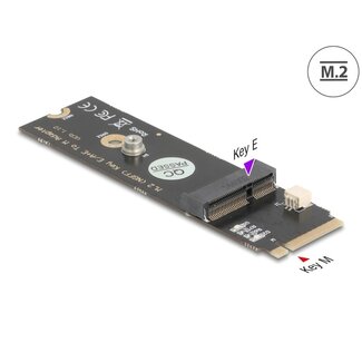 DeLOCK Delock Converter M.2 Key M male to M.2 Key E slot for USB and PCIe modules