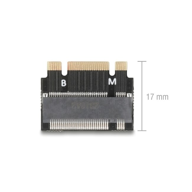 Delock Adapter M.2 Key B+M male to M.2 Key M slot - Extension