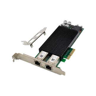 InLine® InLine® Dual Gigabit netwerkkaart, 2x RJ45 1 Gb/s, PCIe x4, PoE+