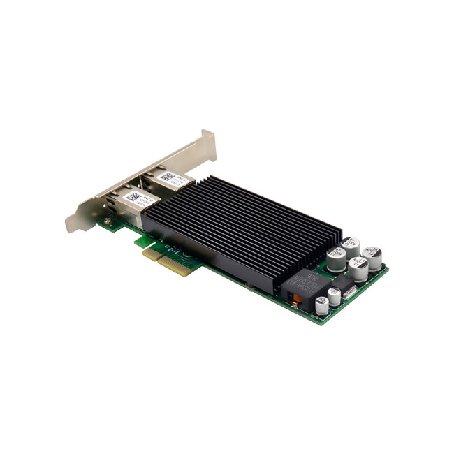 InLine® Dual Gigabit netwerkkaart, 2x RJ45 1 Gb/s, PCIe x4, PoE+