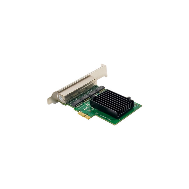 InLine® Quad Gigabit netwerkkaart, 4x RJ45 1 Gb/s, PCIe x1
