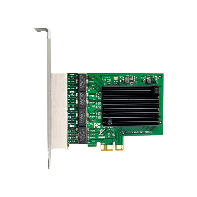 InLine® Quad Gigabit netwerkkaart, 4x RJ45 1 Gb/s, PCIe x1