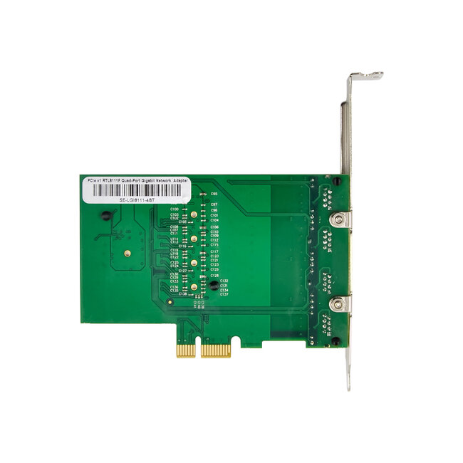 InLine® Quad Gigabit netwerkkaart, 4x RJ45 1 Gb/s, PCIe x1