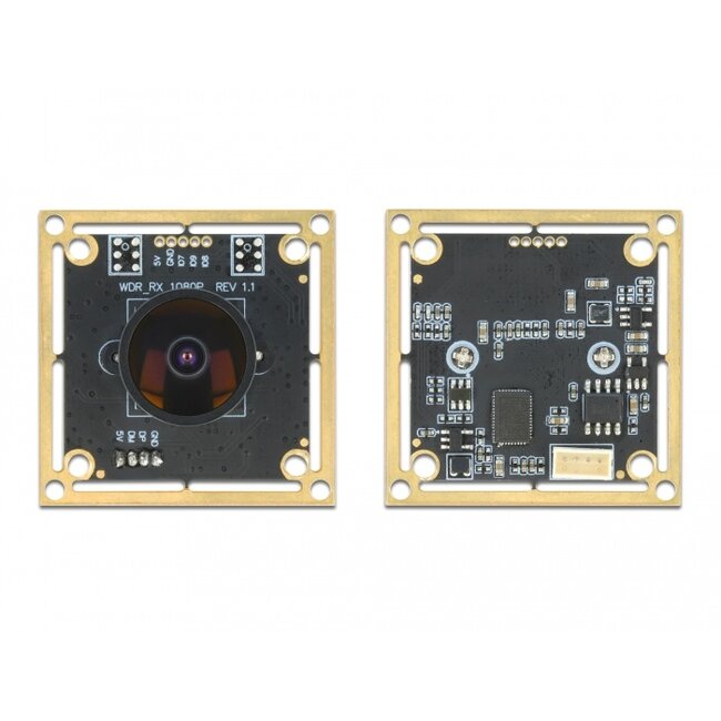 Delock USB 2.0 Camera Module with Wide Dynamic Range 1.92 mega pixel 120° V6 fix focus