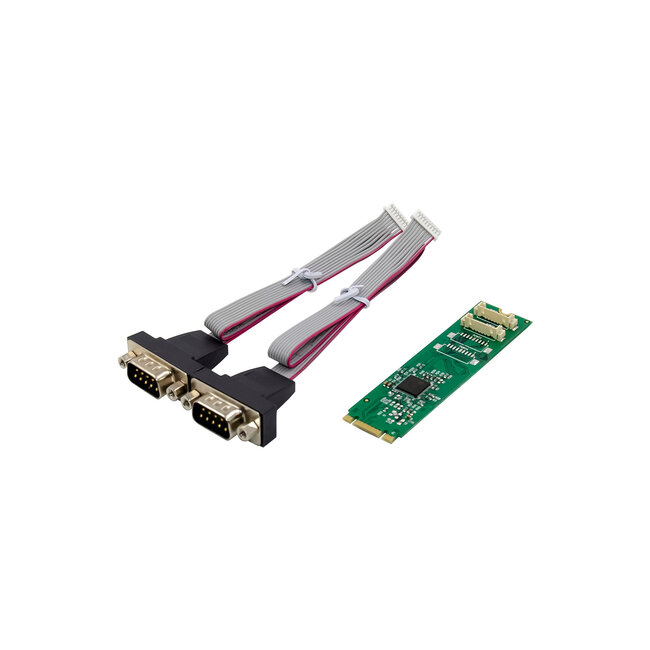 InLine® interfacekaart M.2 naar 2x seriële 9-pins connector