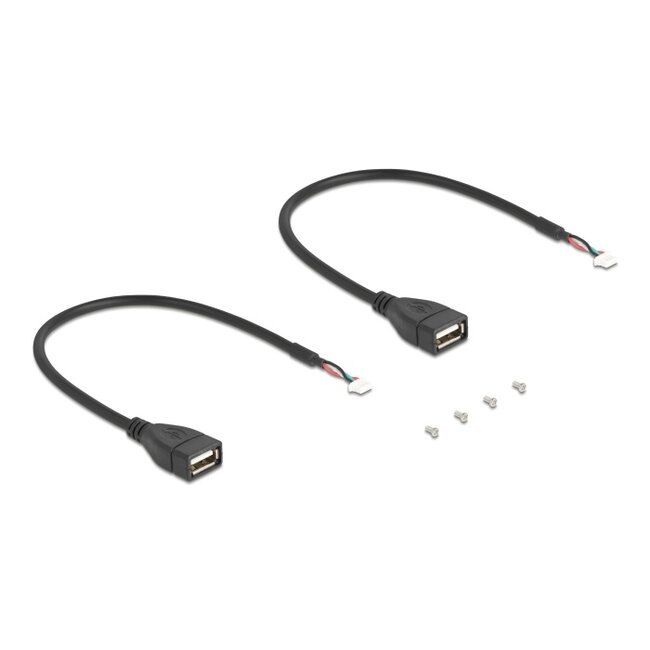 Delock Mini PCIe Adapter full size to 2 x USB 2.0 Type-A female 30 cm