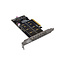 InLine® PCI Express kaart naar 2x interne NVMe M.2 Key M - Bifurcatie, PCIe x8