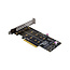 InLine® PCI Express kaart naar 2x interne NVMe M.2 Key M - Bifurcatie, PCIe x8