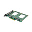 InLine® PCIe kaart naar 2x interne U.2 NVMe SFF-8639 - Bifurcatie, PCIe x8