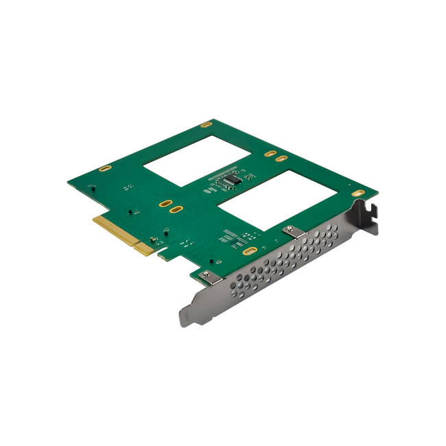 InLine® PCIe kaart naar 2x interne U.2 NVMe SFF-8639 - Bifurcatie, PCIe x8