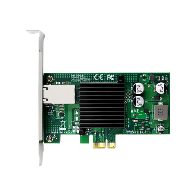 InLine® Gigabit netwerkkaart, 1x RJ45 1 Gb/s, PCIe x1, PoE+