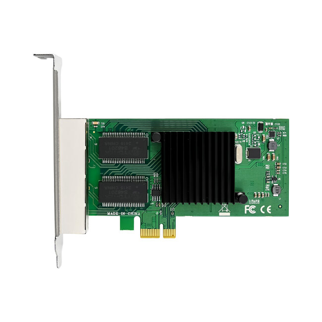 InLine® Quad Gigabit netwerkkaart, 4x RJ45 1 Gb/s, PCIe x1