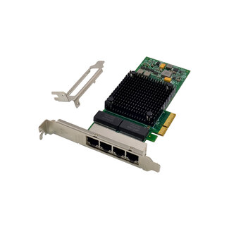 InLine® InLine® Quad Gigabit netwerkkaart, 4x RJ45 1 Gb/s, PCIe x4