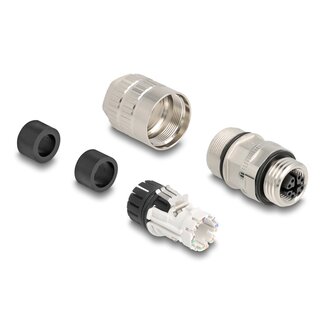 DeLOCK Delock M12 female 8 pin X-coded field assembly Cat.6A