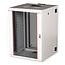 ROLINE 19-inch wandbehuizing Pro 16 U, 600x600 BxD tweedelig draaibaar grijs