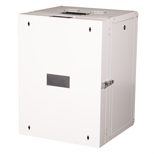 ROLINE 19-inch wandbehuizing Pro 16 U, 600x600 BxD tweedelig draaibaar grijs