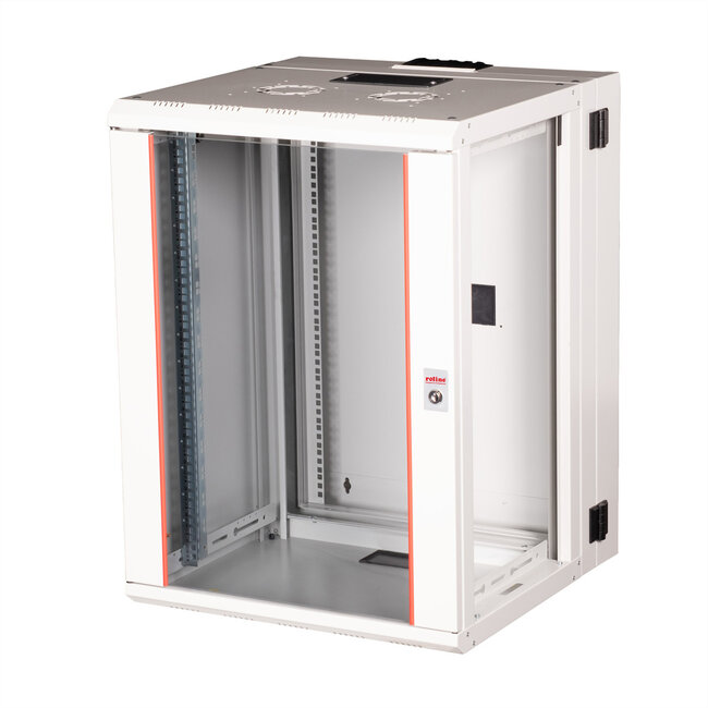 ROLINE 19-inch wandbehuizing Pro 16 U, 600x600 BxD tweedelig draaibaar grijs