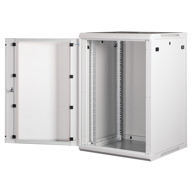 ROLINE 19-inch wandbehuizing Basic Plus 18U, 600x600 BxT grijs