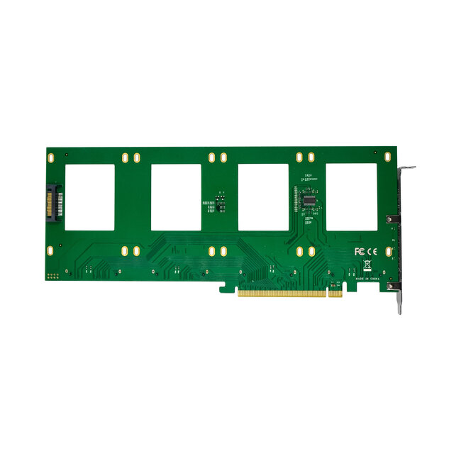 InLine® PCIe kaart naar 4x interne U.2 NVMe SFF-8639 - Bifurcatie, PCIe x16