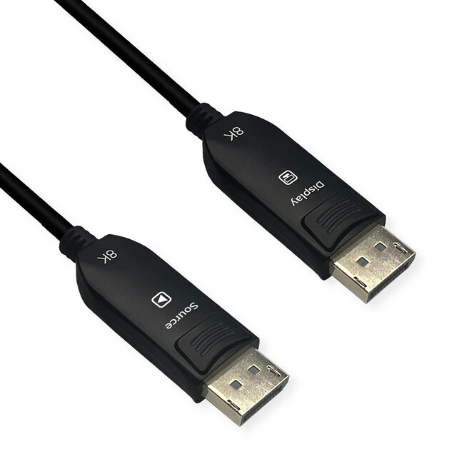 ROLINE DisplayPort v2.1 Kabel (AOC), M/M, 15 m