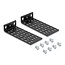 Delock Universal Rack Mounting Set 2 pieces black