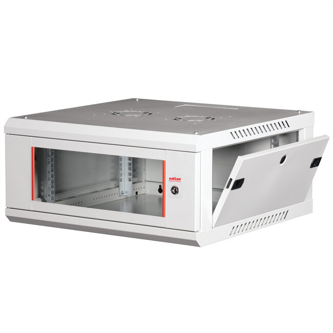 ROLINE 19-inch wandbehuizing Basic Plus 4U, 600x600 BxT grijs