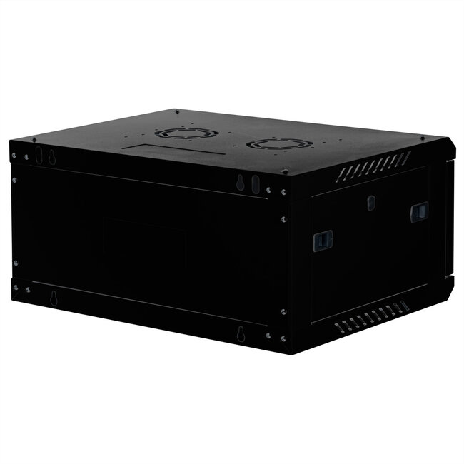 ROLINE 19-inch wandbehuizing Basic Plus 4U, 600x450 BxD zwart