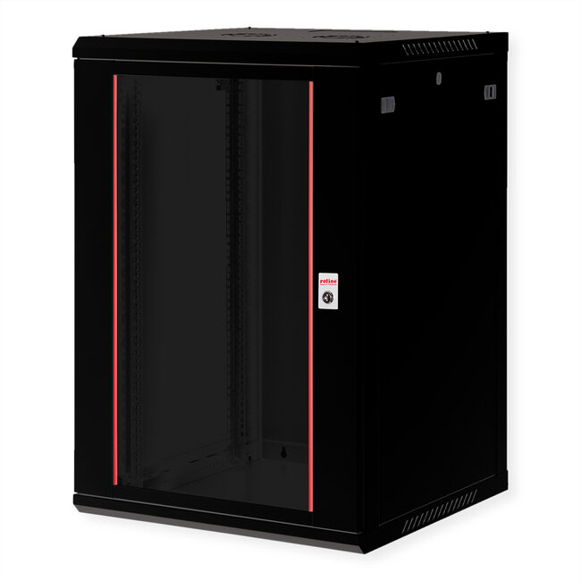 ROLINE 19-inch wandbehuizing Basic Plus 18U, 600x600 BxD zwart