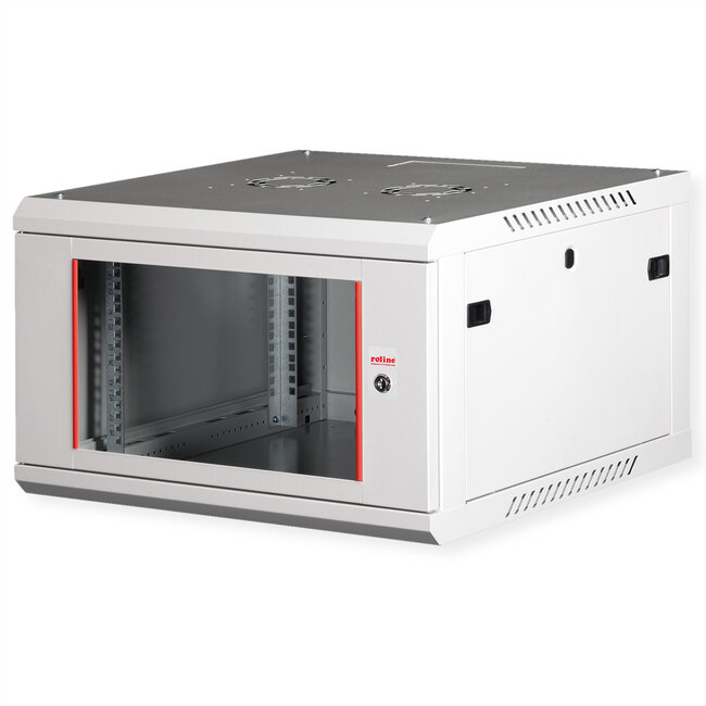 ROLINE 19-inch wandbehuizing Basic Plus 6U , 600x600 BxT grijs