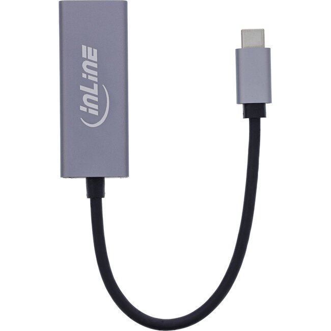 InLine® USB 3.2 netwerkadapterkabel, USB-C naar RJ45 Gigabit netwerk